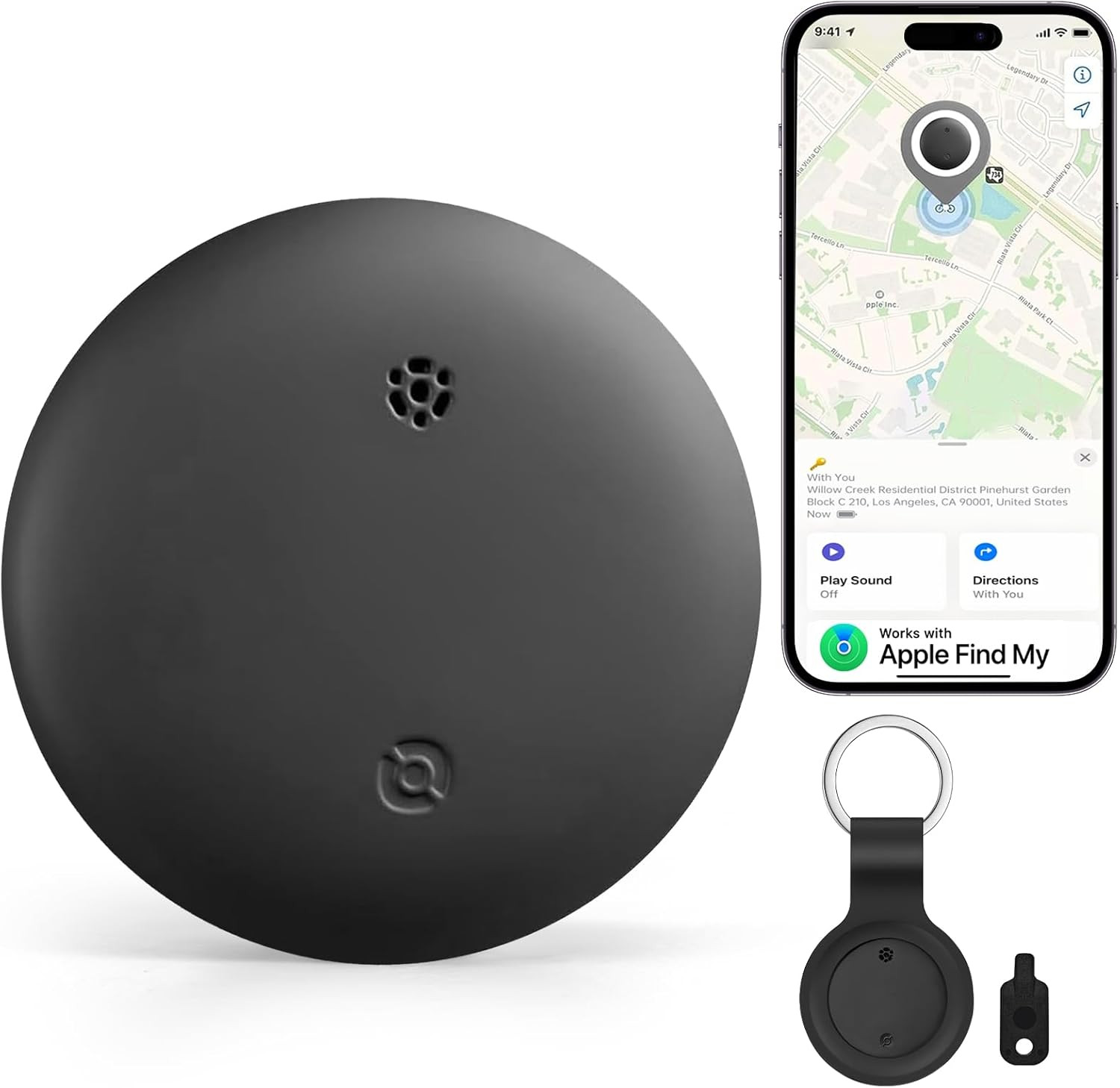 Air Tracker Tag-1 Pack Works with Apple Find My (Ios Only), Bluetooth Tracker Ta