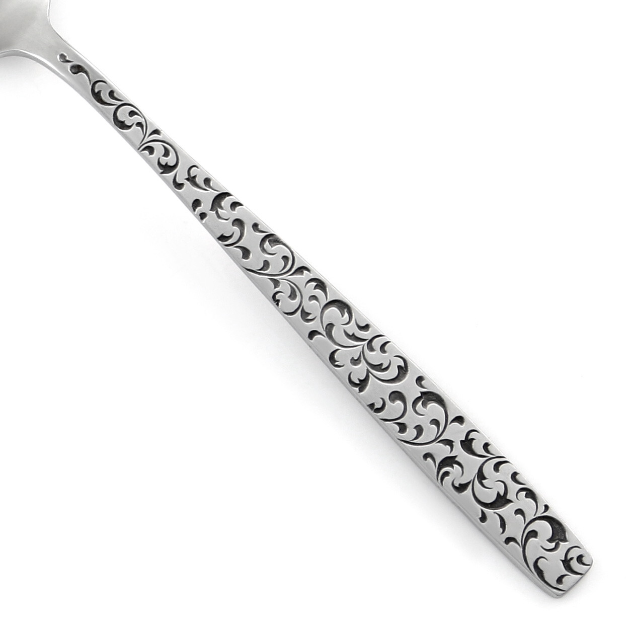 Unknown Manufacturer CORSICAN Stainless Scrolls Black Silverware CHOICE Flatware