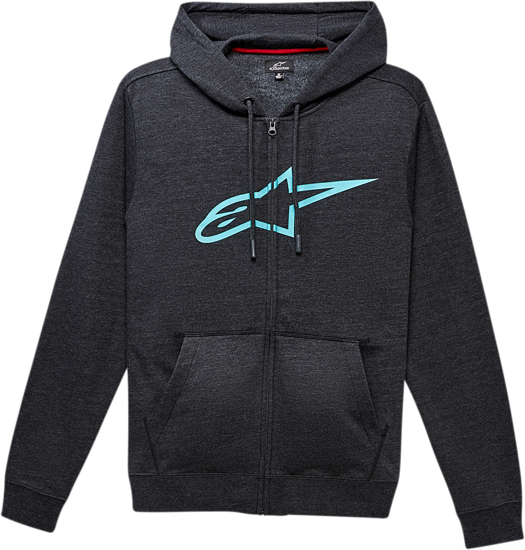 Alpinestars Ageless II Zip-Front Hoodie Jacket Charcoal/Turquoise All Sizes NEW