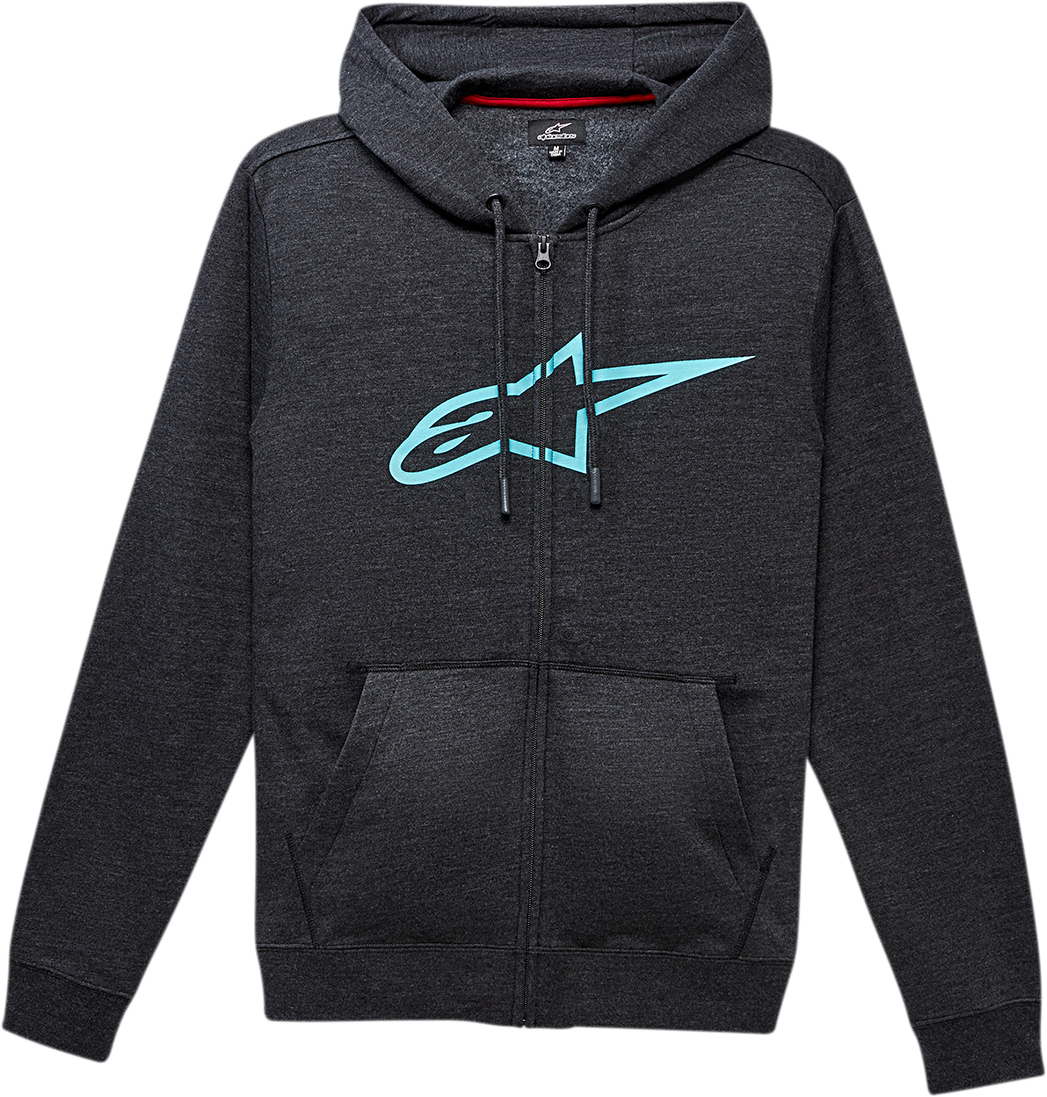 Alpinestars Ageless II Zip-Front Hoodie Jacket Charcoal/Turquoise All Sizes NEW