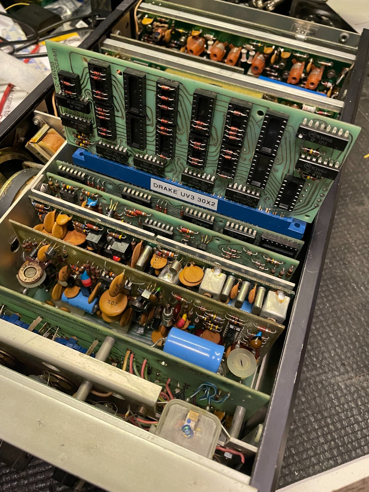 Drake UV-3 Transceiver Extender Board Pair Riser IN KIT FORM