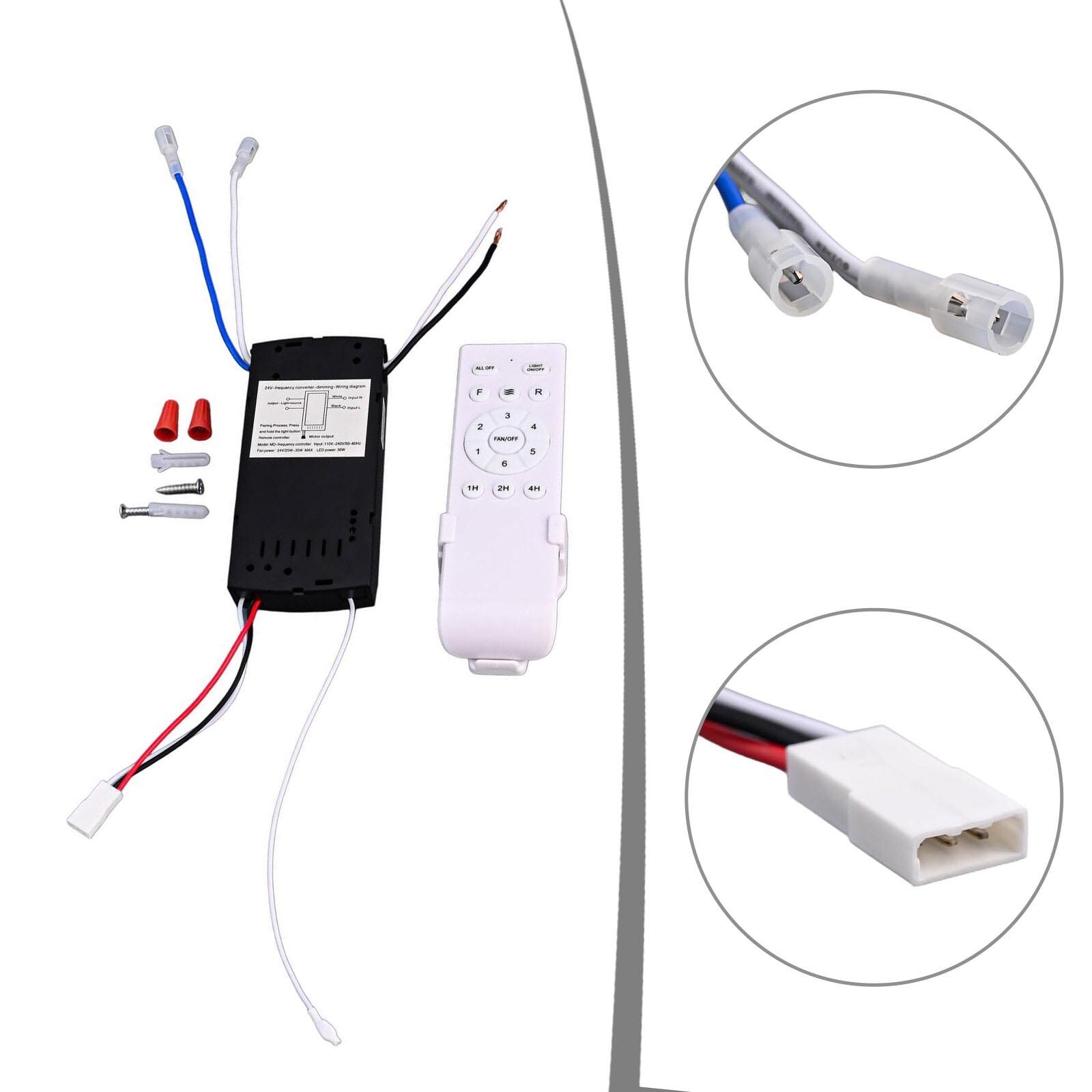 Frequency Conversion Ceiling Fan Remote Control Kit Light Receiver Controller