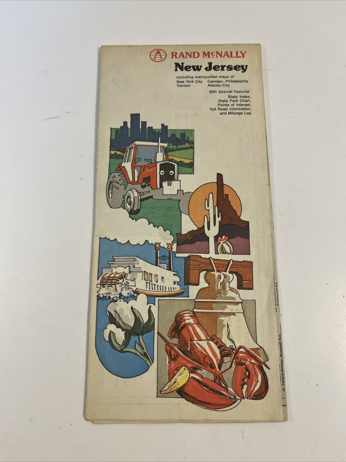 Rand McNally New Jersey Map - New York City - Trenton - Camden