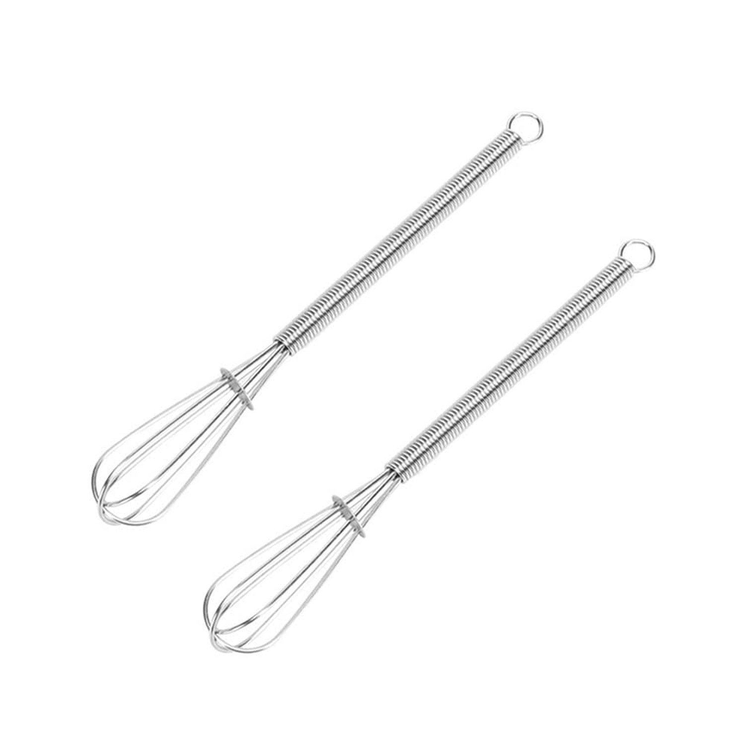 Stainless Steel Mini Whisk Set of 2, Small Wire Hand Whisks, Kitchen Cookware...