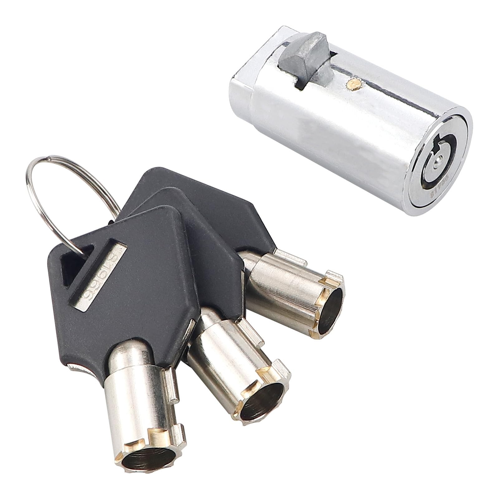 Vending Machine Cylinder Lock Zinc with 3 Tubular Keys DSW445