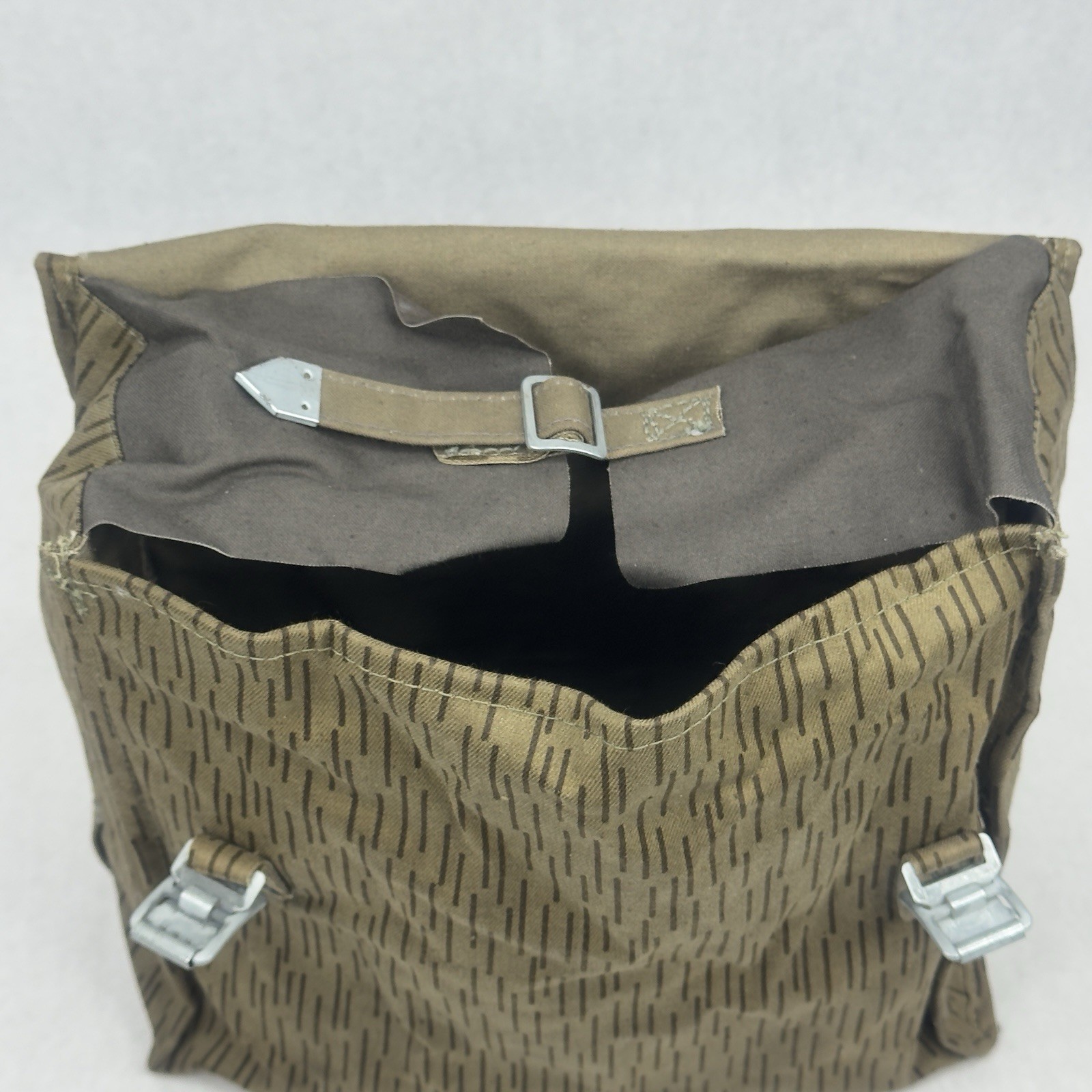Cold War East German Camo Combat Pack Backpack Military Surplus Rain EUC
