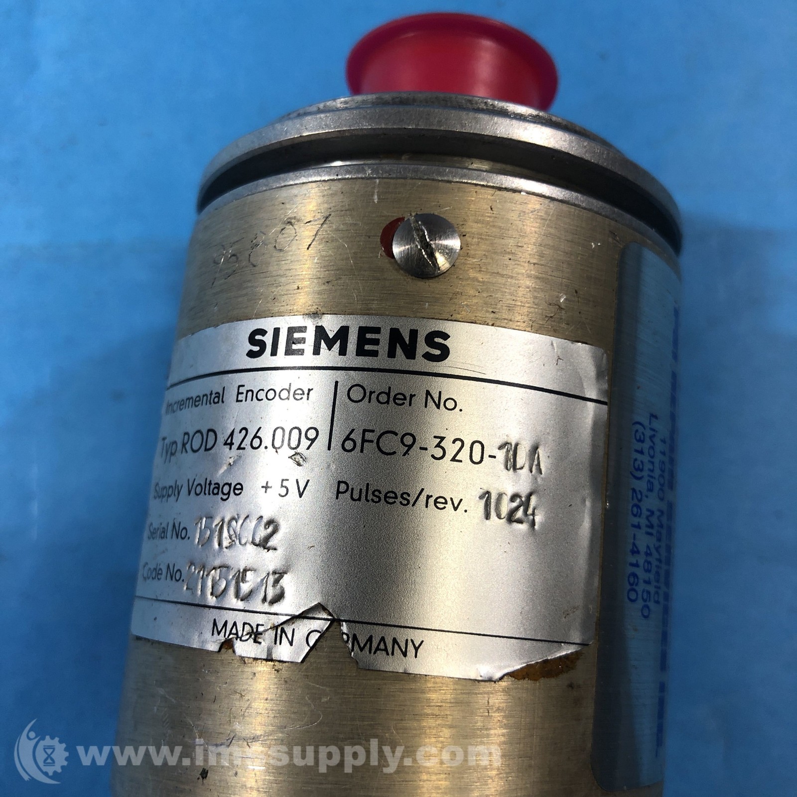 Siemens 6FC9-320-1DA Incremental Encoder USIP