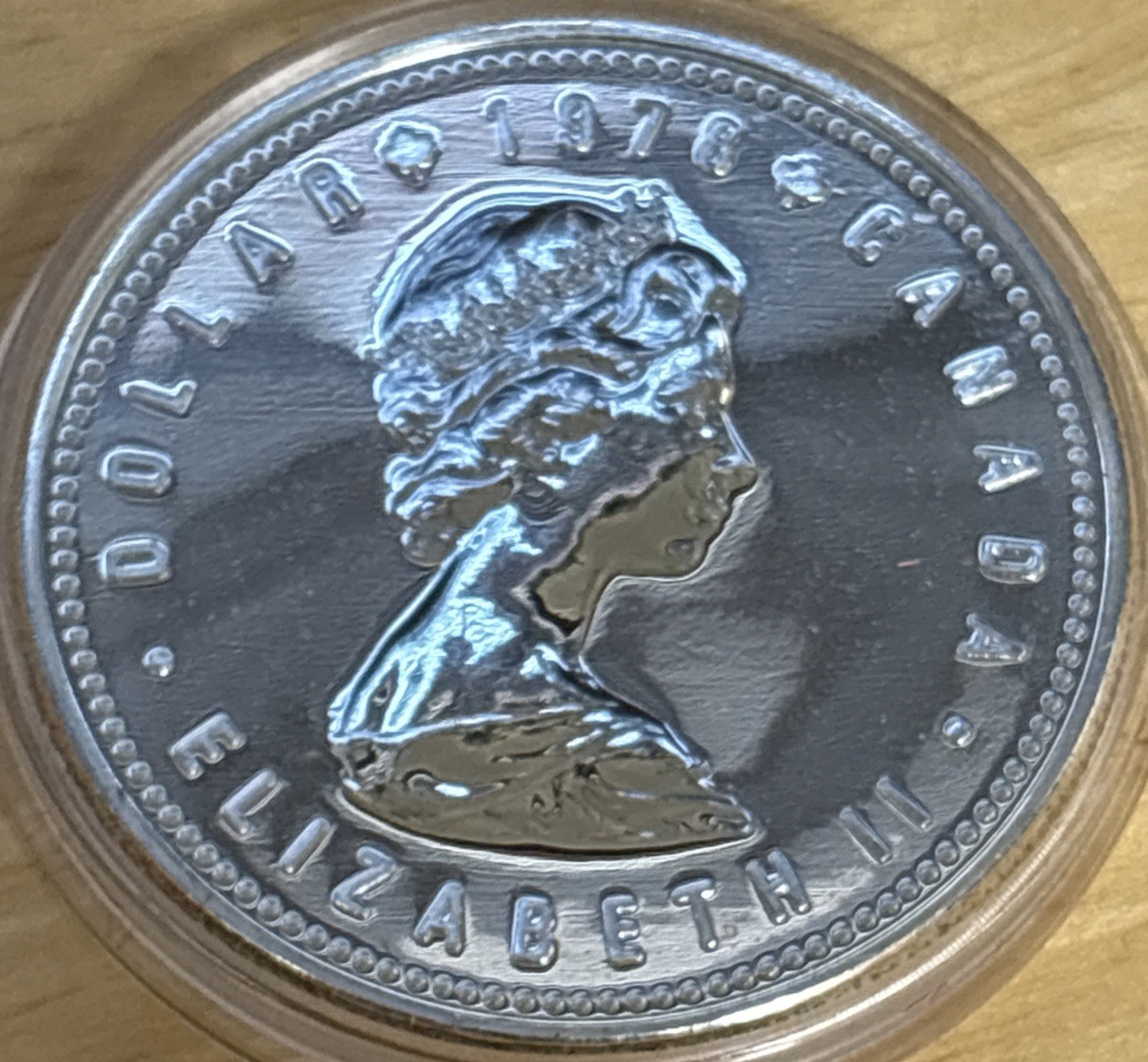 1978 Canada Silver Dollar Commonwealth Games Commemorative in Case