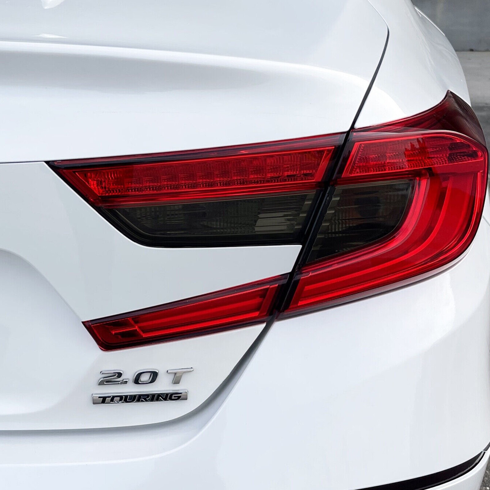 For 18-22 Honda Accord Tail Light Turn Signal & Reverse SMOKE Vinyl Tint Overlay