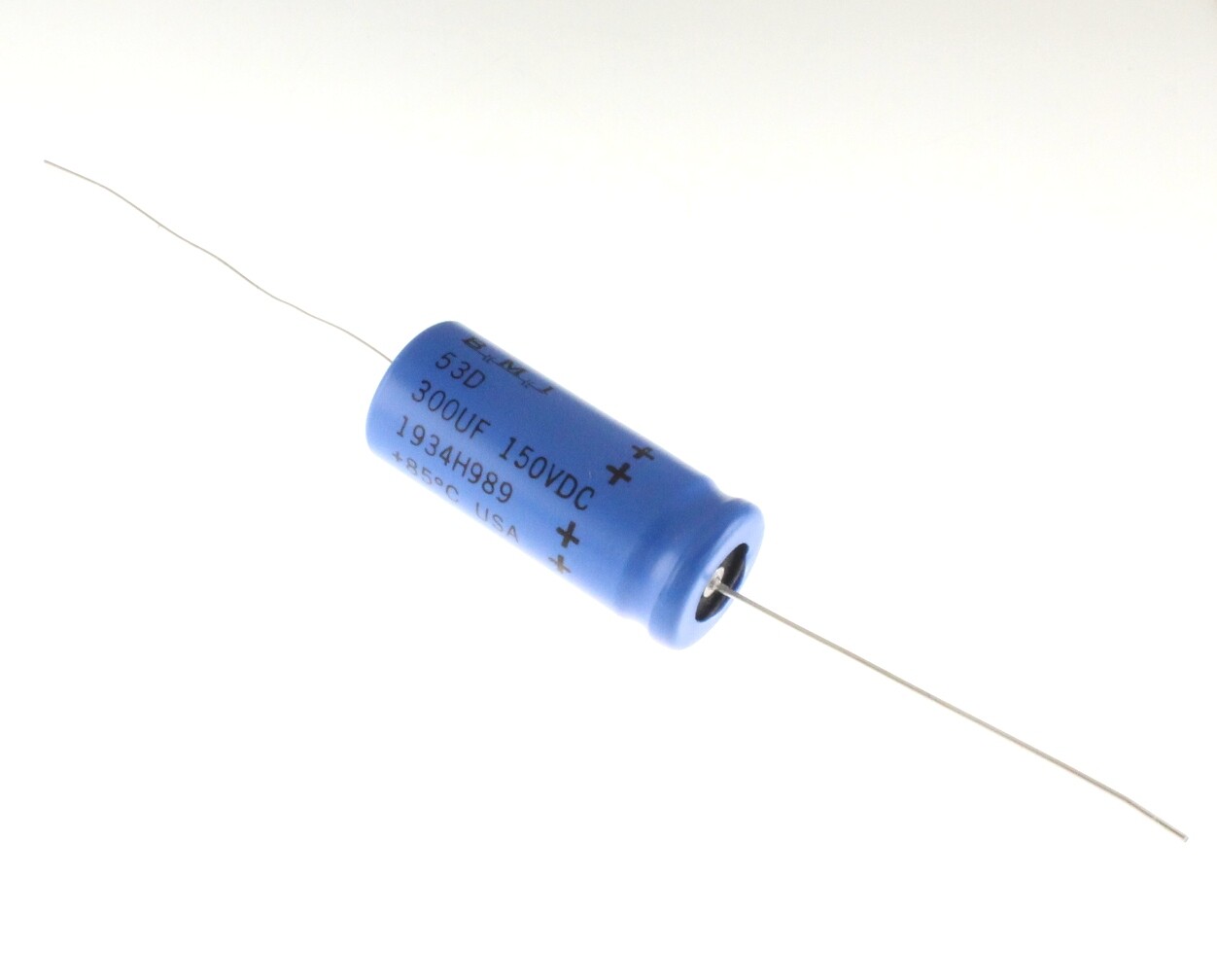2x 300uF 150V Axial Electrolytic Aluminum Capacitor Volts DC 300mfd 150VDC