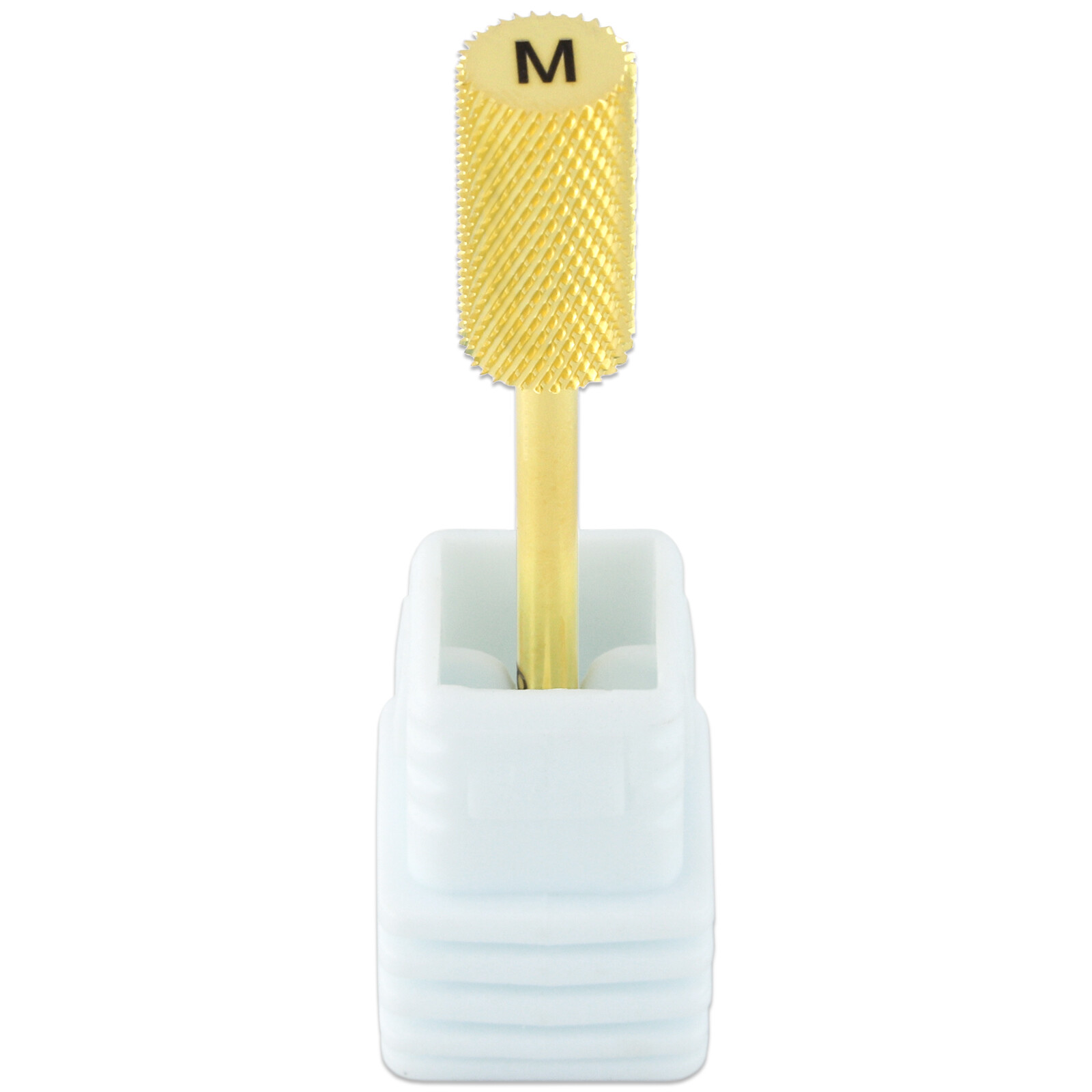 Professional Gold Large Barrel Nail Drill Bit Medium Grit