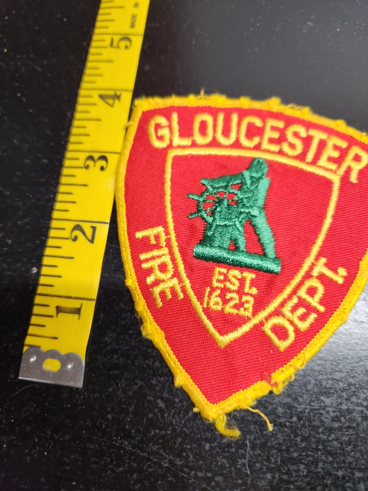 Vintage Gloucester Massachusetts Fire Department Shoulder Patch