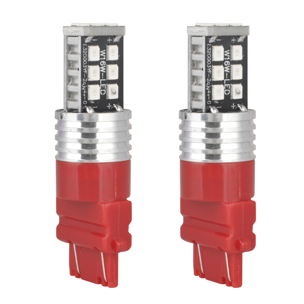 2x 3157 Red LED Bright Strobe Flash Blinking Brake Tail Stop Light/Parking Bulbs