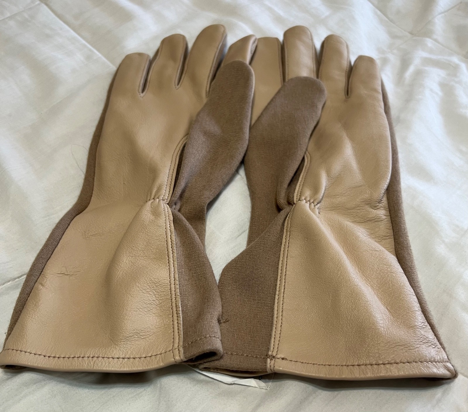 Nomex Sheepskin Leather Fire Resistant Flight Military Flyer Gloves Air Force