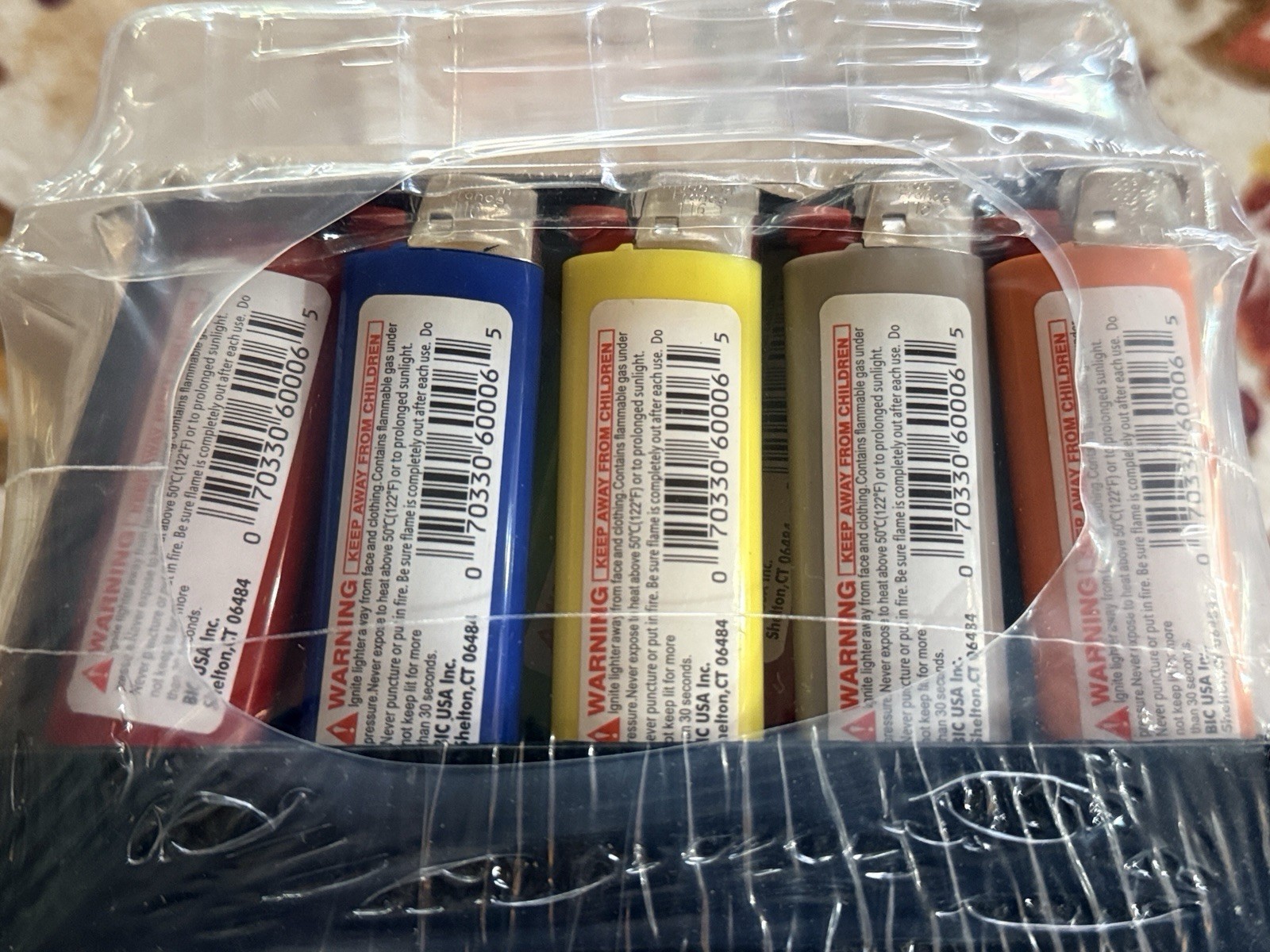 BIC Classic Lighters - Assorted Colors, 50-Count plus 3 . Authentic