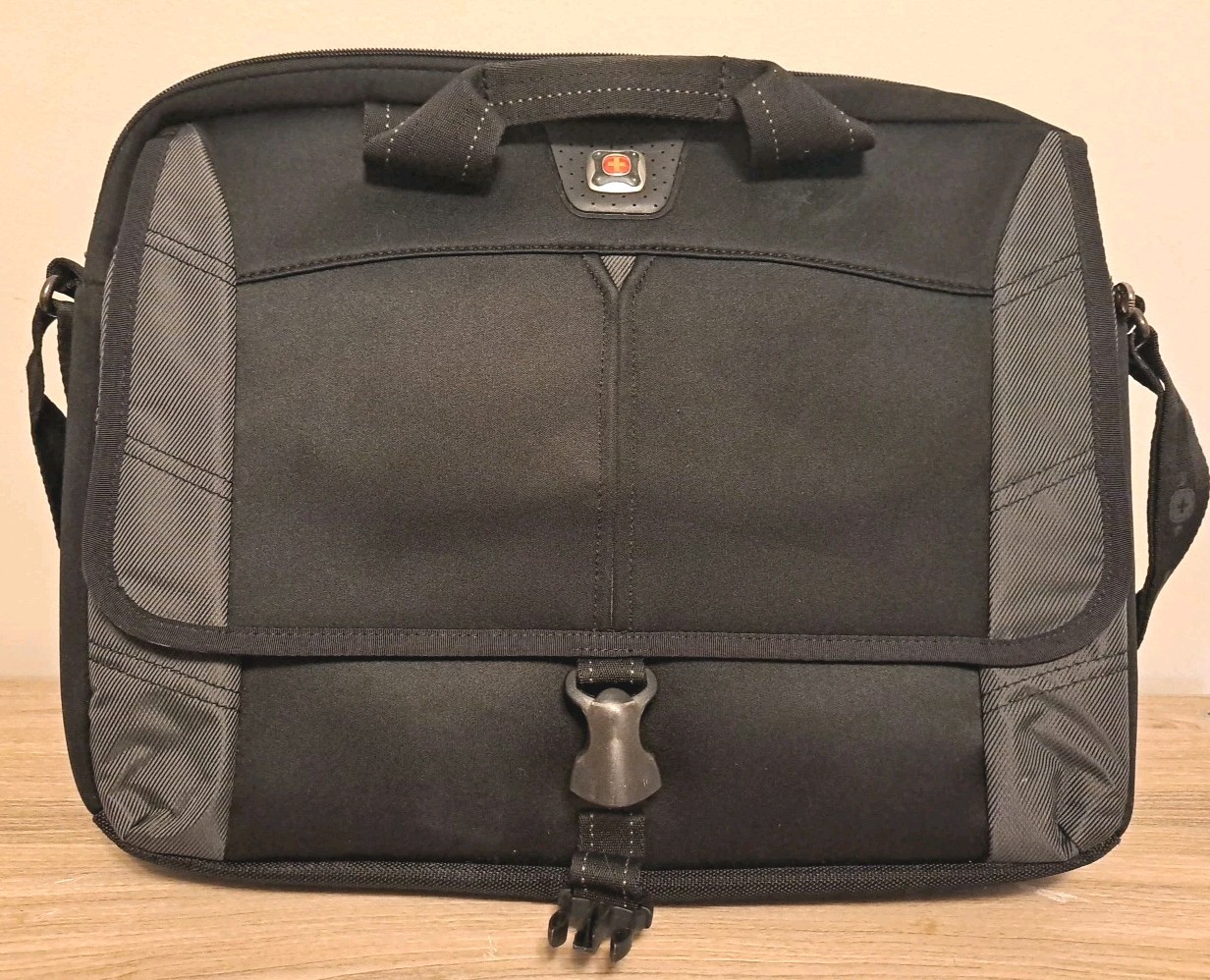 Swiss Gear Laptop Messenger Shoulder Bag Multi Compartment Briefcase 16"