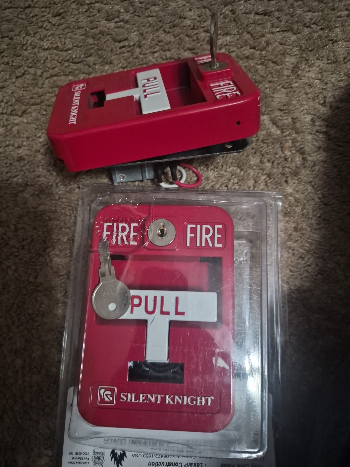 Silent Knight PS-SATK Single Action Manual Pull Station