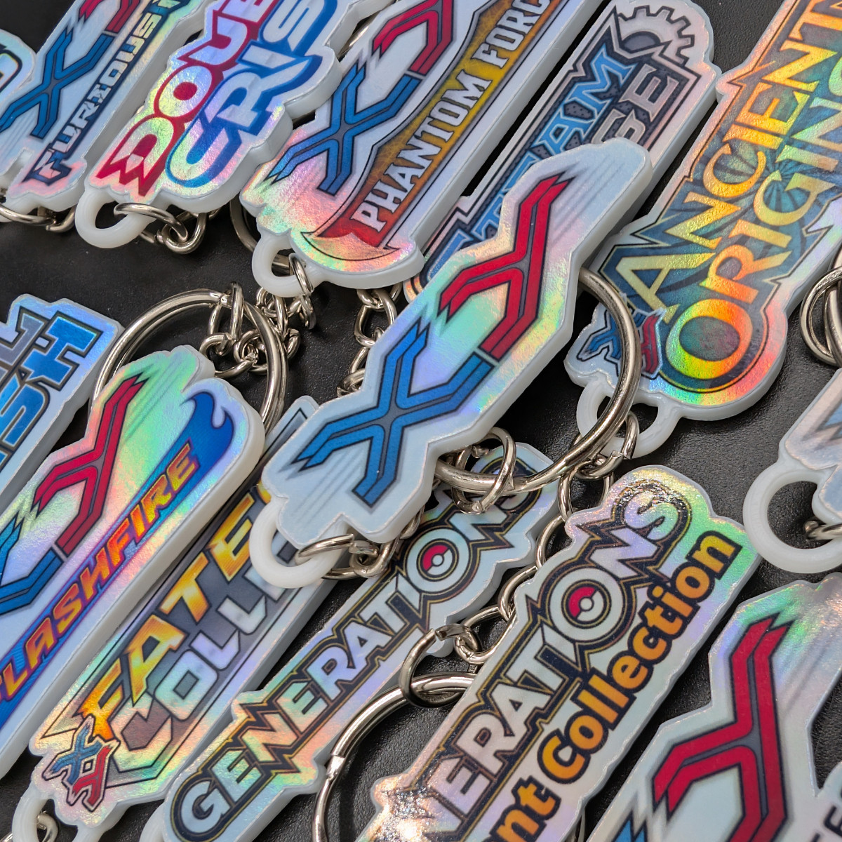 Pokemon Binder Tag Keychains - XY Series Sets - You Choose