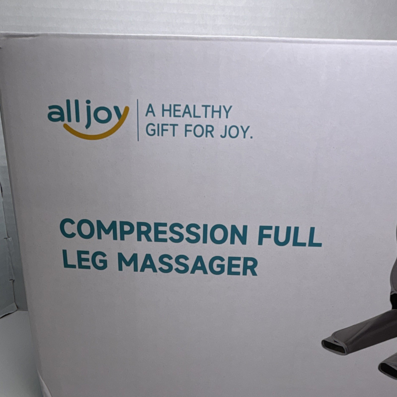 alljoy AJFLM22 Compression Full Leg Massager Vibration Heating Gray