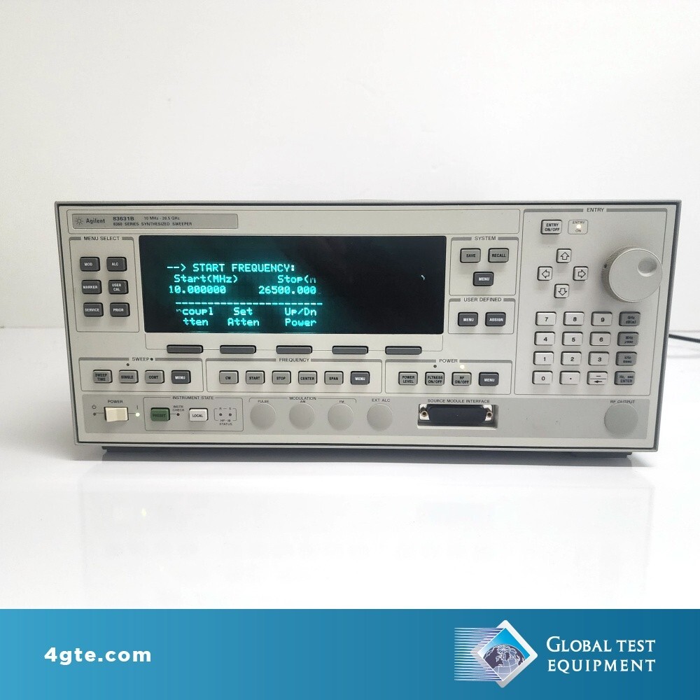 Agilent Keysight 83631B Synthesized Source, 45 MHz to 26.5 GHz