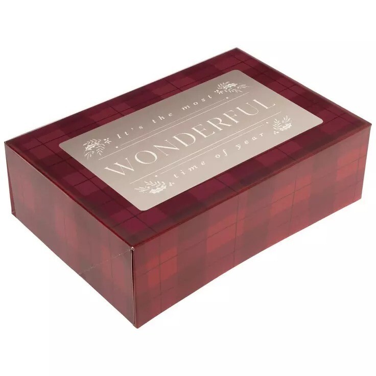 10 Packs "It's The Most Wonderful Time Of Year" Cupcake Boxes