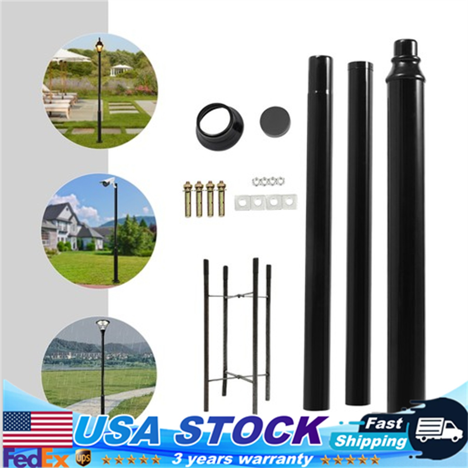 Street Light Pole, Street Lamp Post, Split Street Lamp Post For Outdoor Street