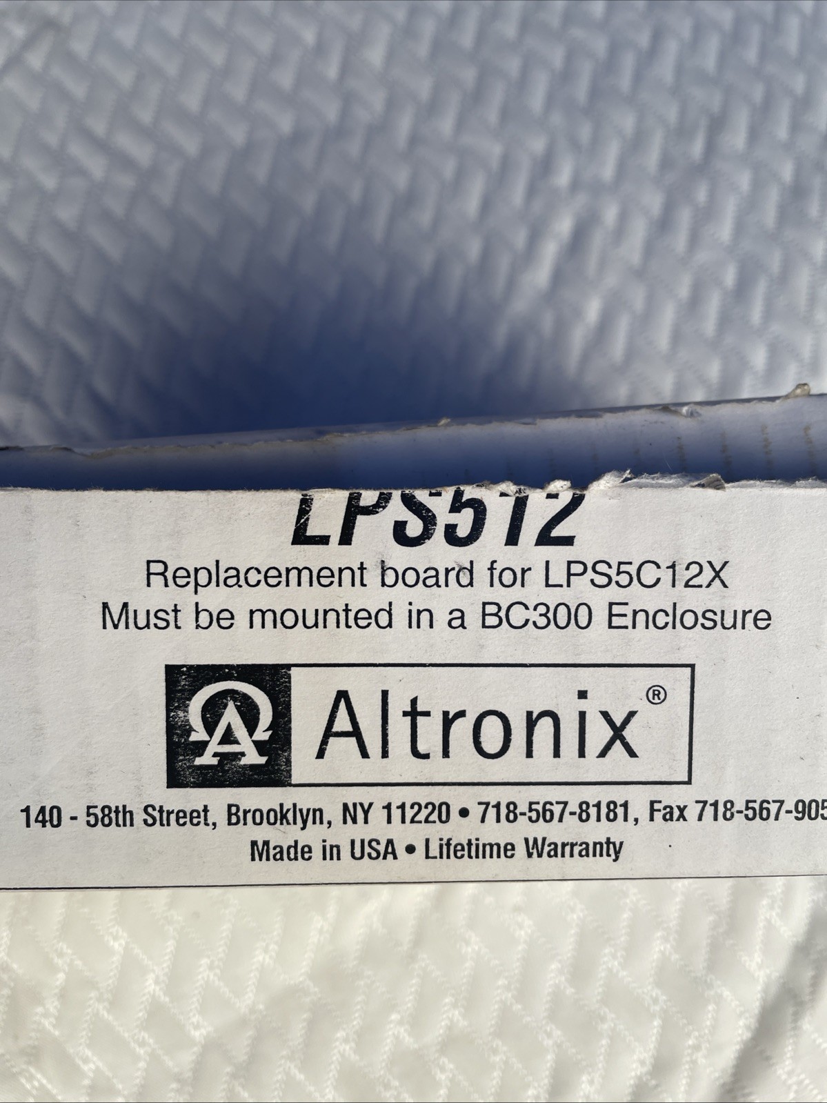 Altronix LPS512 Power Supply Replacement Board For LPS5C12X
