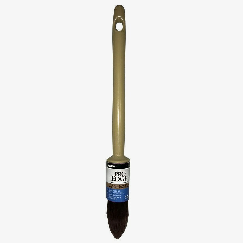 Linzer Pro-Edge 25mm ROUND TrimPAINT BRUSH Ceiling Baseboard Doorframe 6250 0025