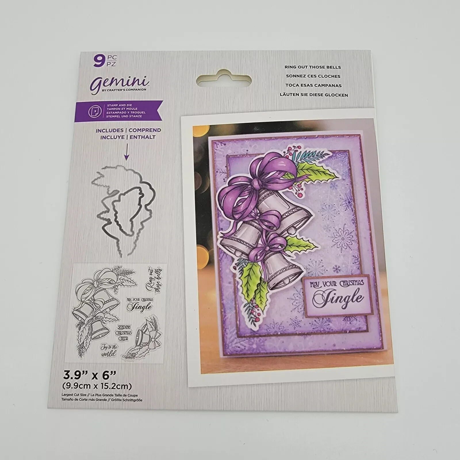 Crafter's Companion Gemini - Ring Out Those Bells - Stamp & Die | GEM-STD-ROTB
