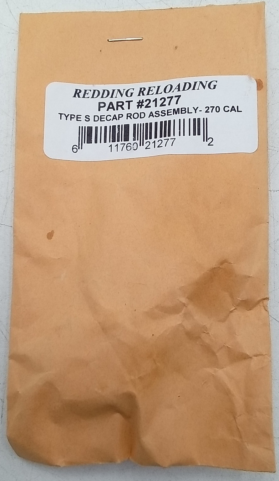 Redding Reloading Part #21277  Type S Decap Rod Assembly 270 Cal
