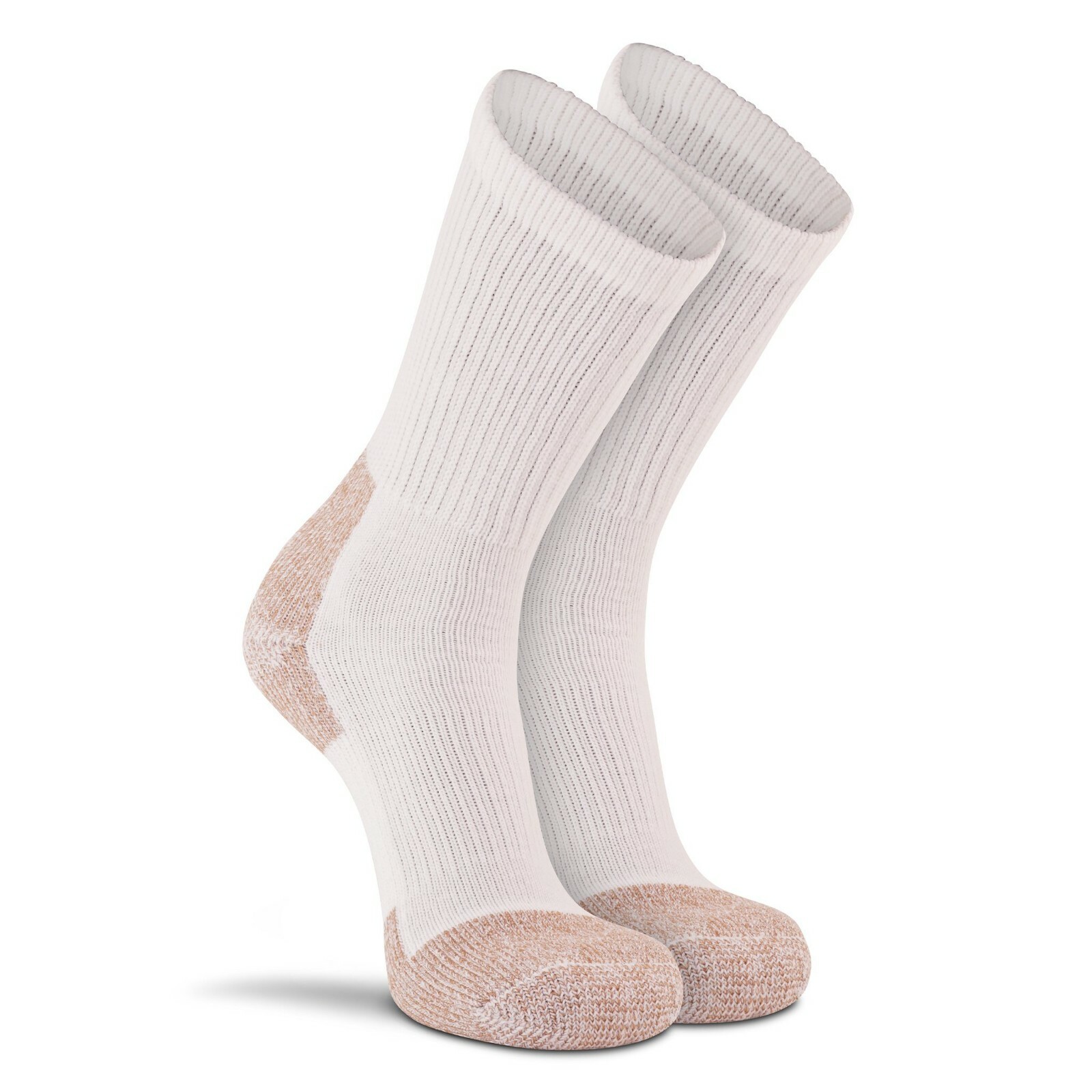 Fox River 6510 Socks, Fox River Wick Dry Steel Toe Crew Socks, 2 pair, USA White