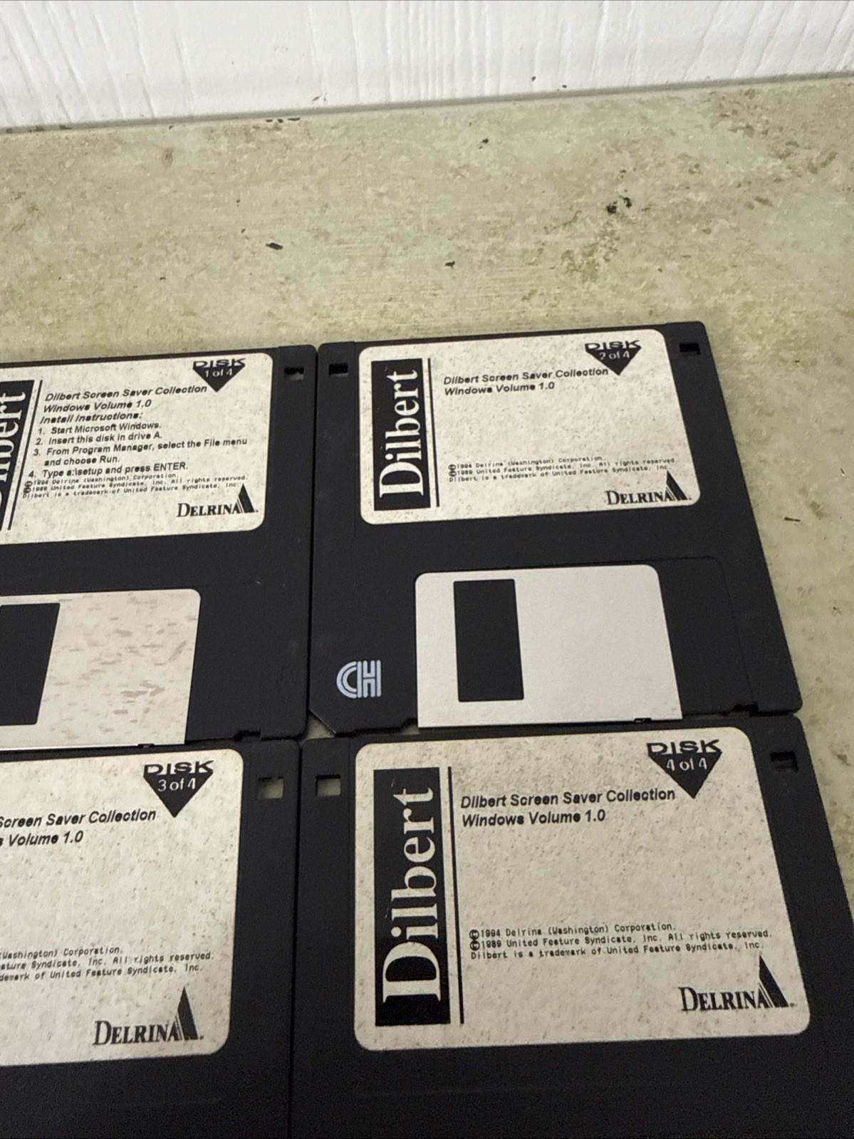 Dilbert Screen Saver Collection 3.5 Floppy 4 Discs