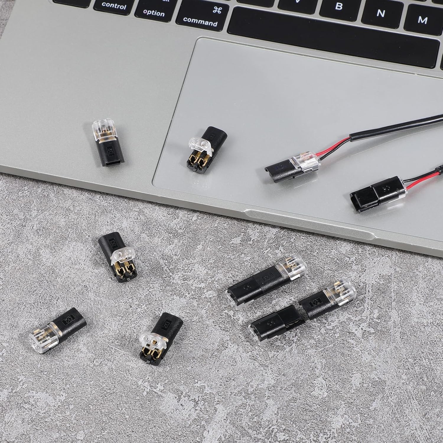 20 PCS Double-Wire Plug-in Connector, Quick Solderless Wire Splice Connector, Lo