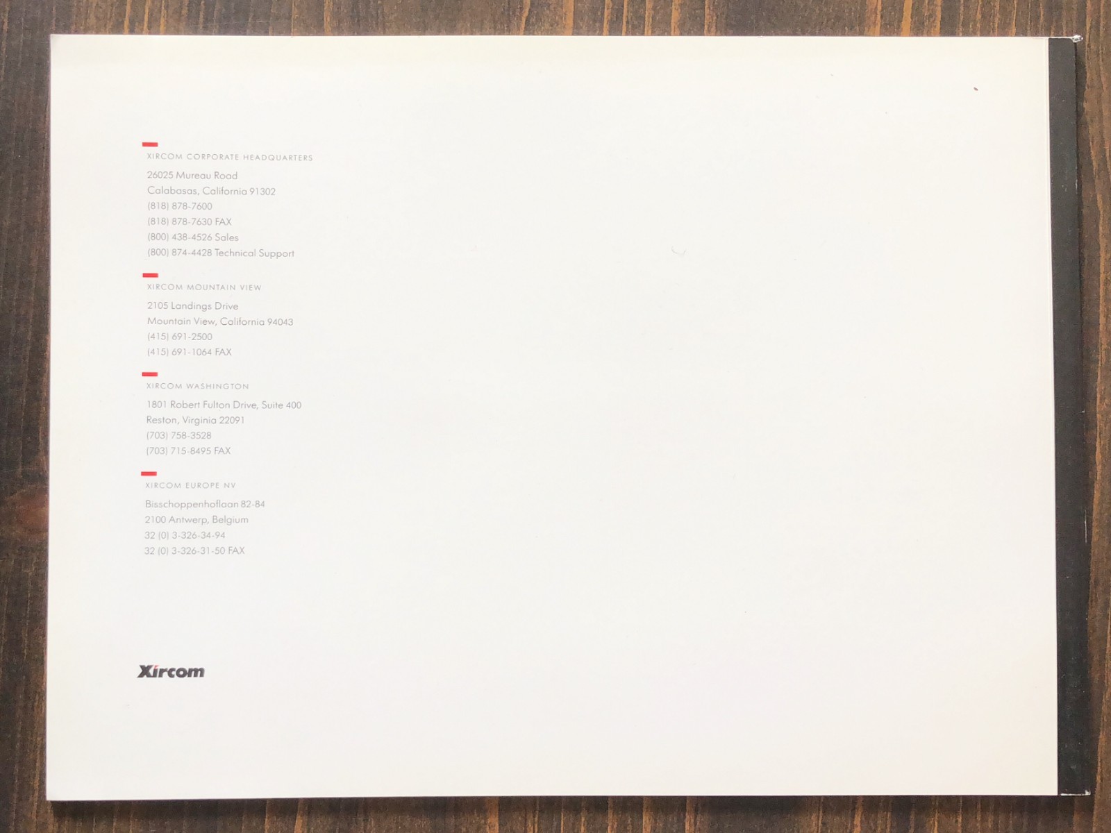 1992 Xircom Annual Report