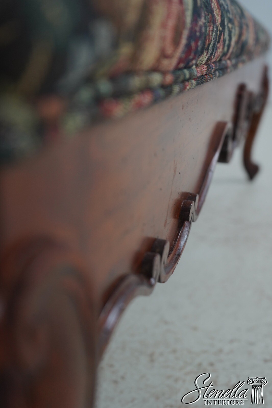 L64191EC: Tapestry Upholstery French Style Long Window Bench