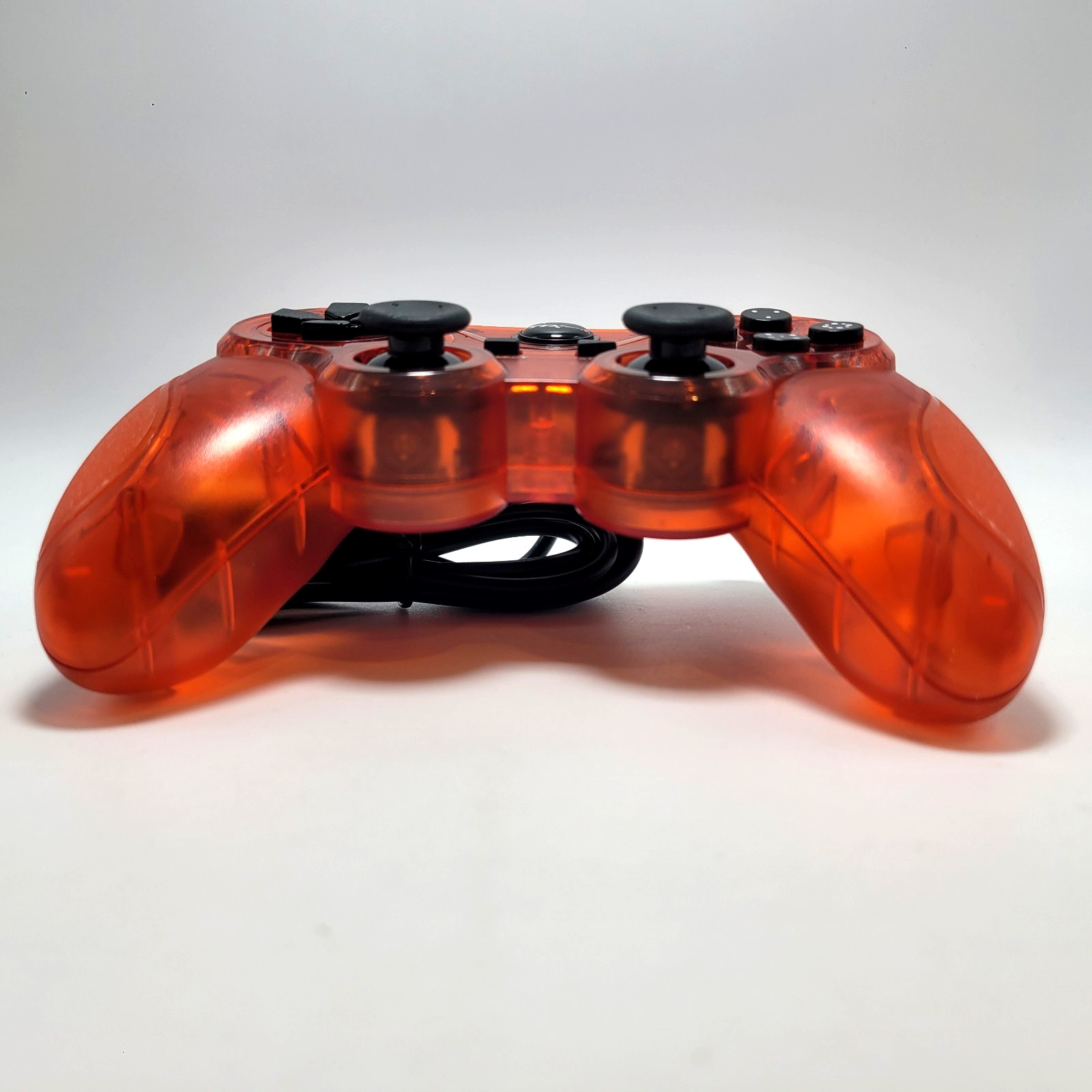 PlayStation 3 Wired Controller for PS3 / PC / USB by TTX Tech - Clear Red