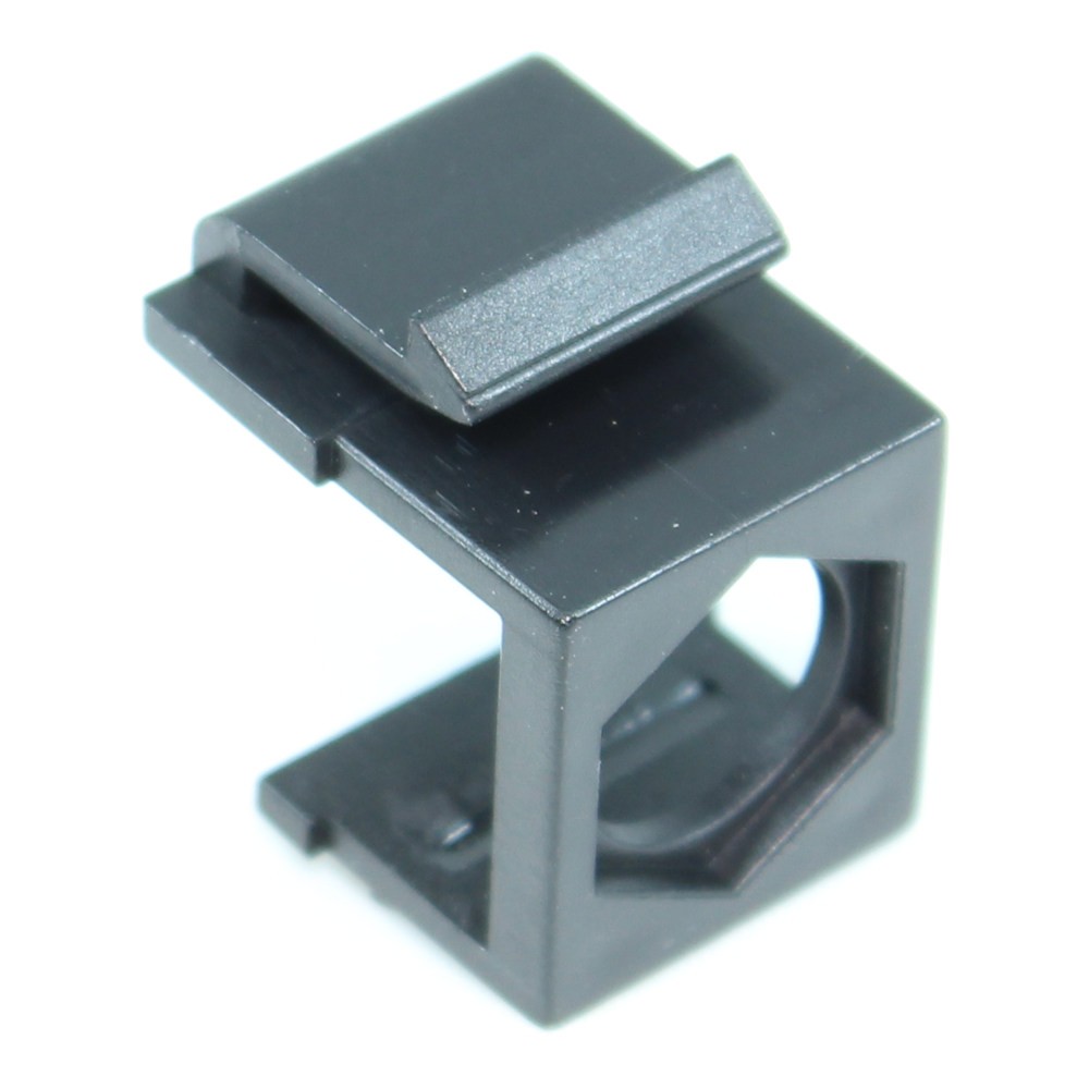 Wallplate: Keystone Jack - Hexagon Hole Insert  Black  EACH