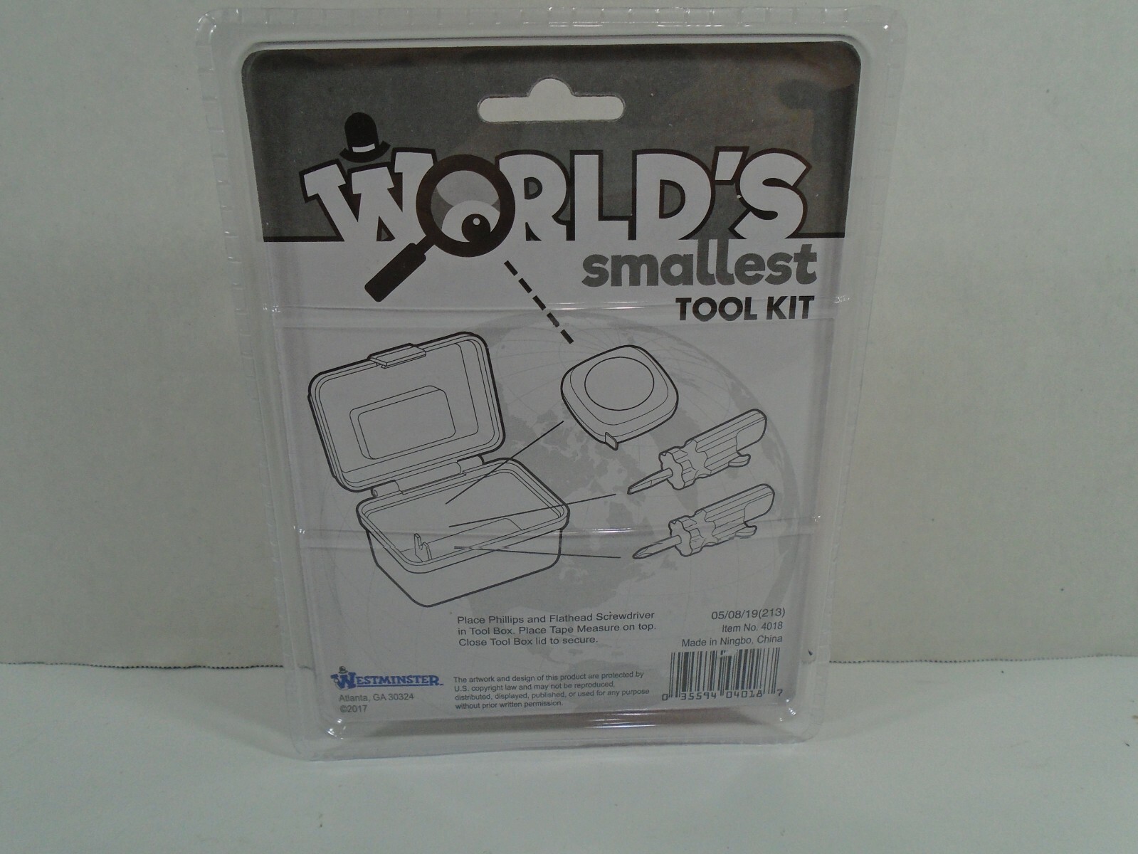 2017 WESTMINSTER--WORLDS SMALLEST--TOOL KIT (NEW)