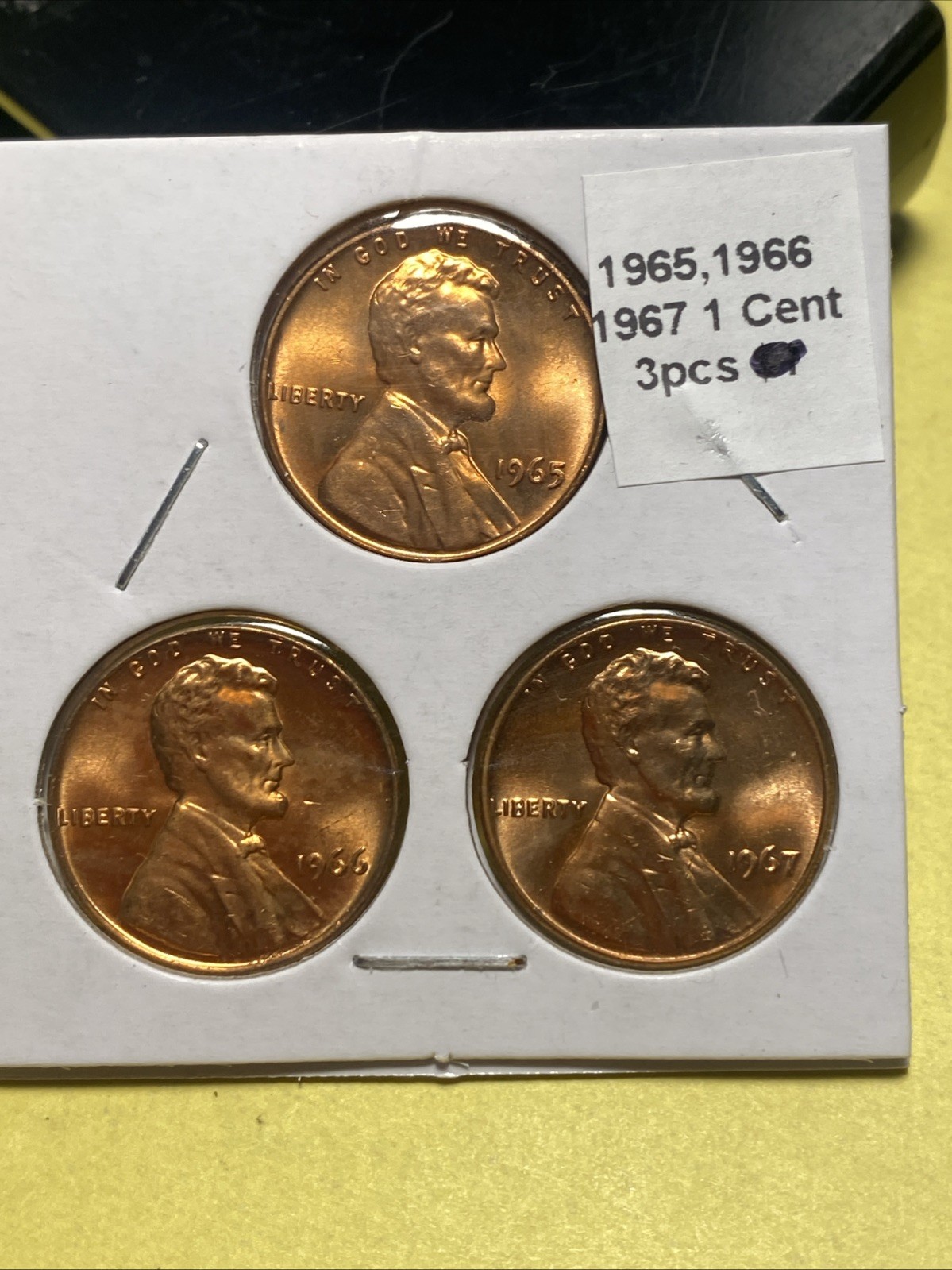 1965,1966 & 1967 Lincoln Cents BU Free Shipping