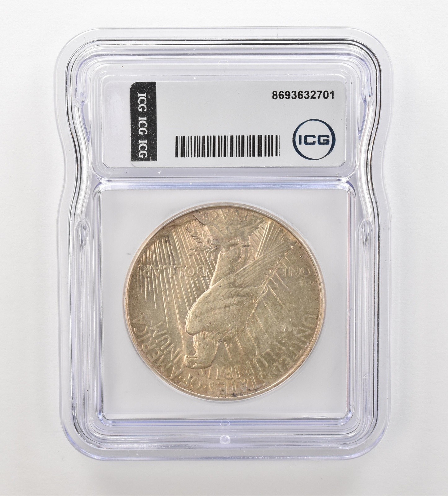 1934-S Peace Silver Dollar AU50 ICG Nice Tone *6885