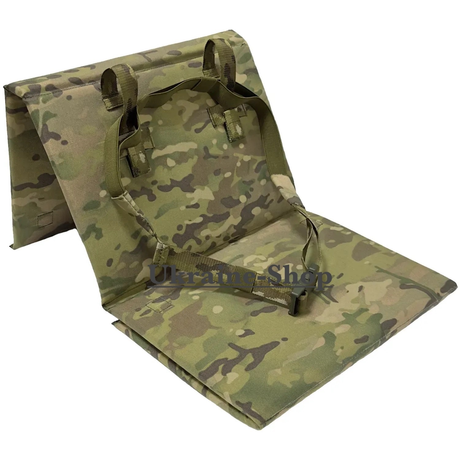 Folding Tactical Seat Pad Multicam Cordura MOLLE Camping Hunting Military Mat