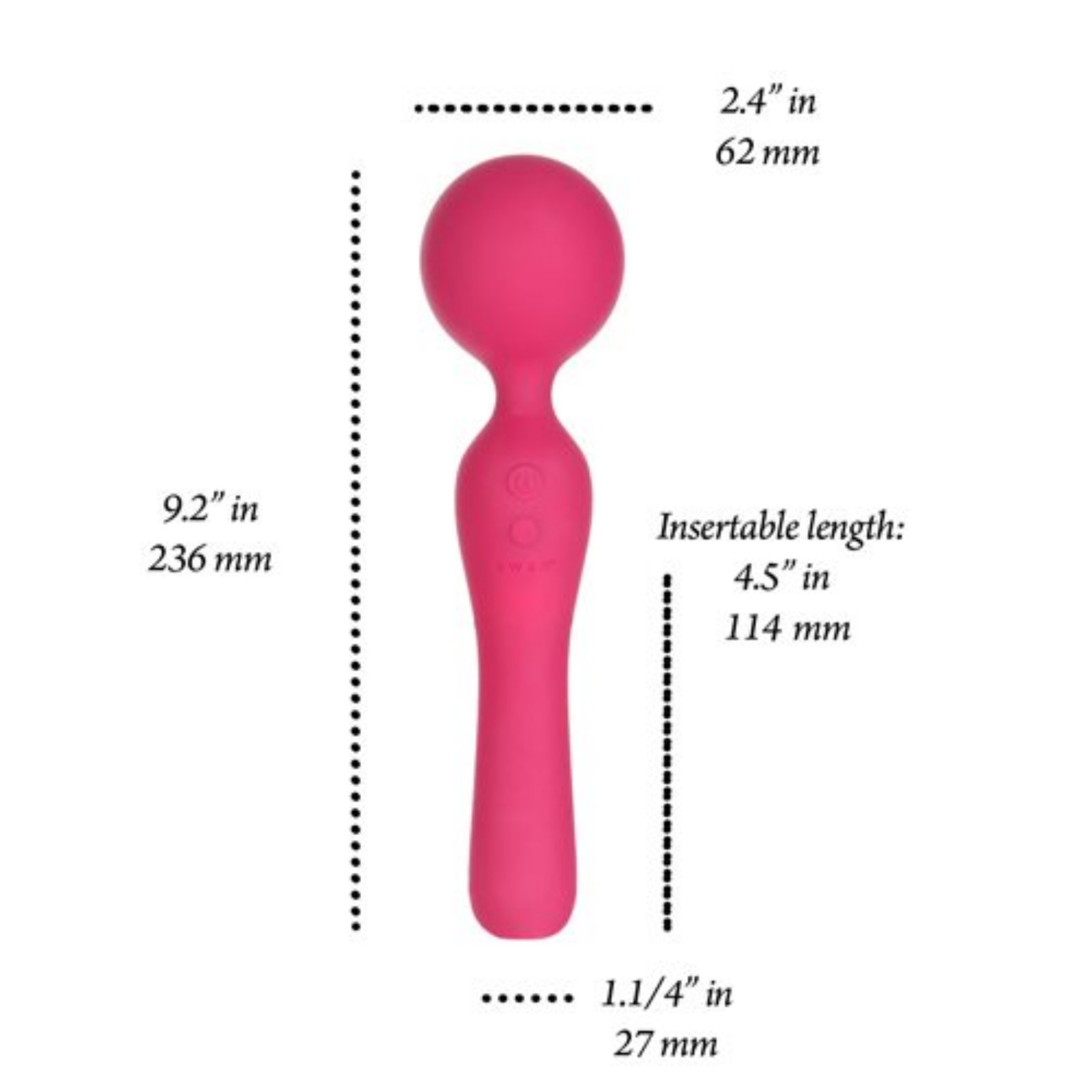 Powerful Bendable Neck Massager Rechargeable Flexible Wand Silicone Vibrator