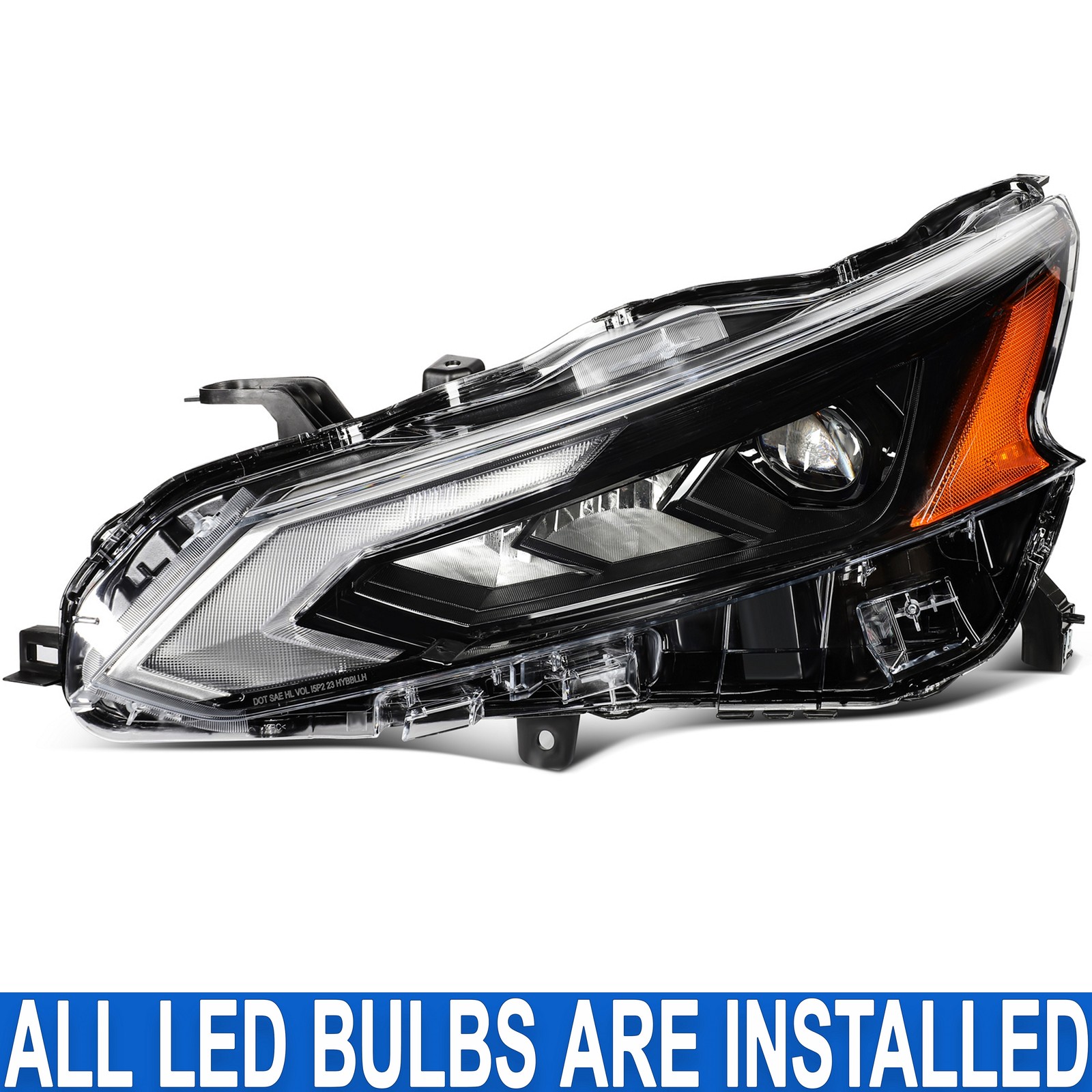 Left Driver Full LED DRL Projector Headlight W/ Bulb For Nissan Altima 2023-2025