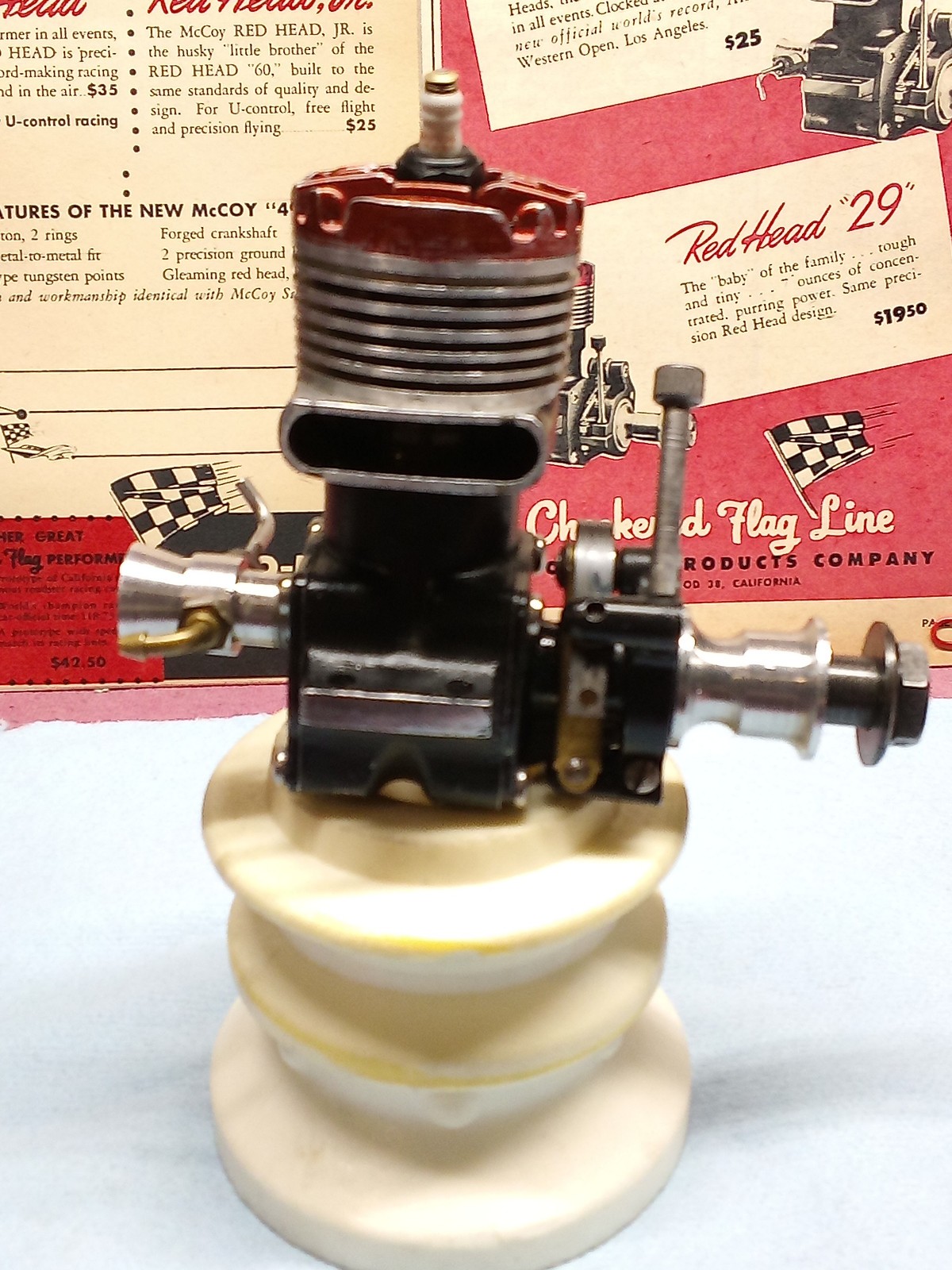 Vintage McCoy Red Head 29 Racing Ignition Engine 1947 - #231