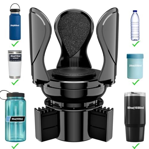 Car Cup Holder Expander, Cup Holder Extender Adapter with Expandable CUP-1pack