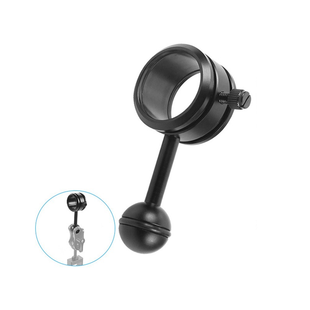 Robust Diving Light Bracket 1 Inch Ball Joint Adapter for Flashlight Stability