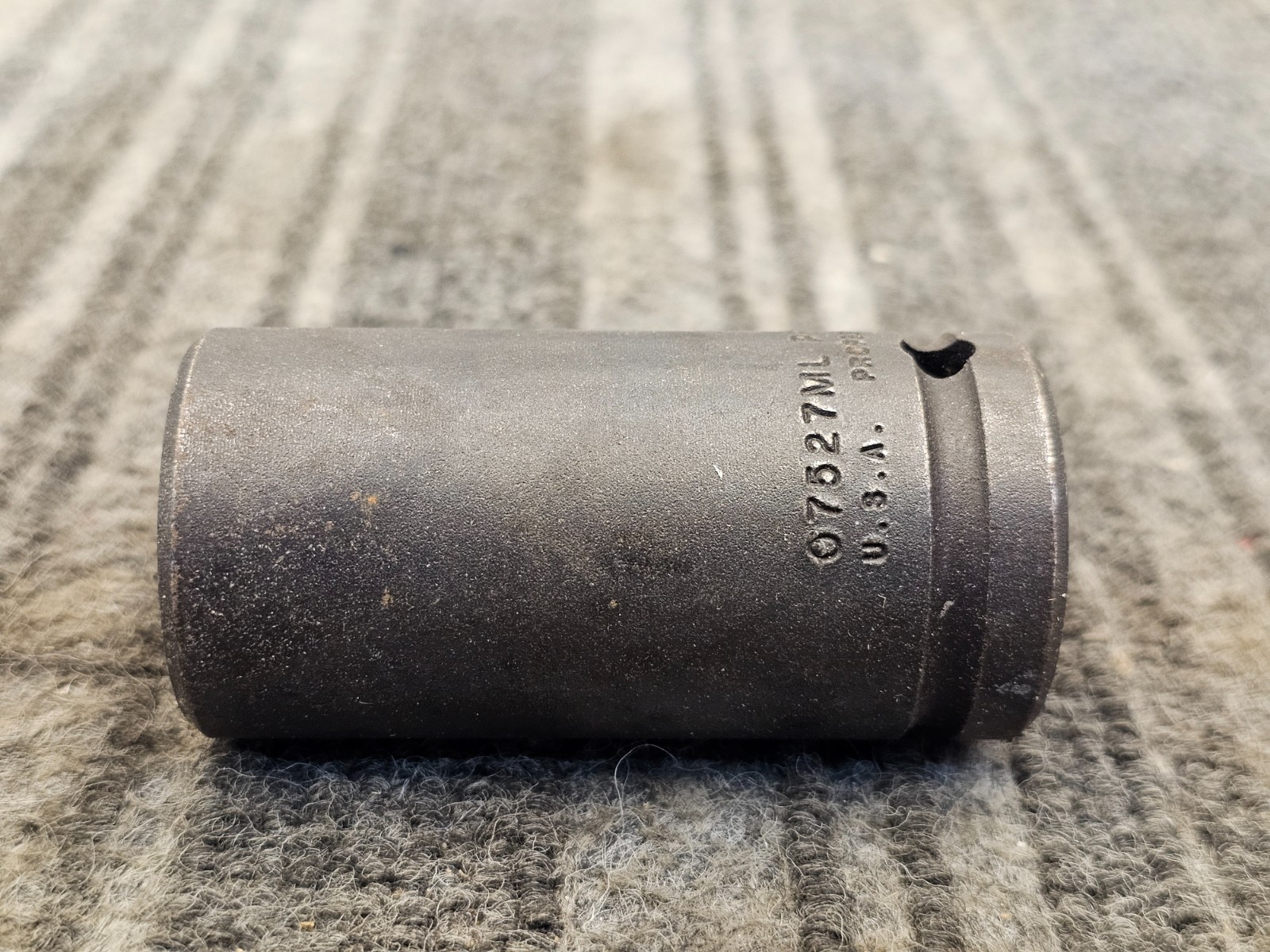 (QTY 2) PROTO J07527ML: Impact Socket, Steel, Black Oxide 27MM