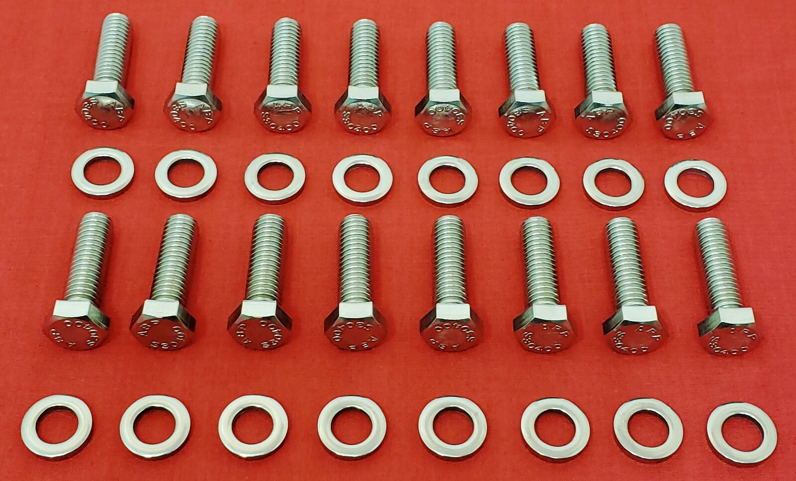 BBC CHEVY EXHAUST MANIFOLD STAINLESS STEEL HEX BOLTS KIT 396 402 427 454 SET