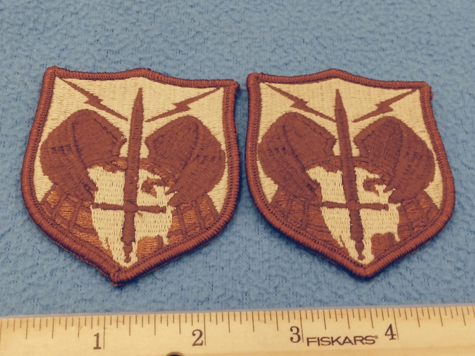 PAIR OF - NORTH AMERICAN AEROSPACE DEFENSE COMMAND DESERT PATCHES - NEW