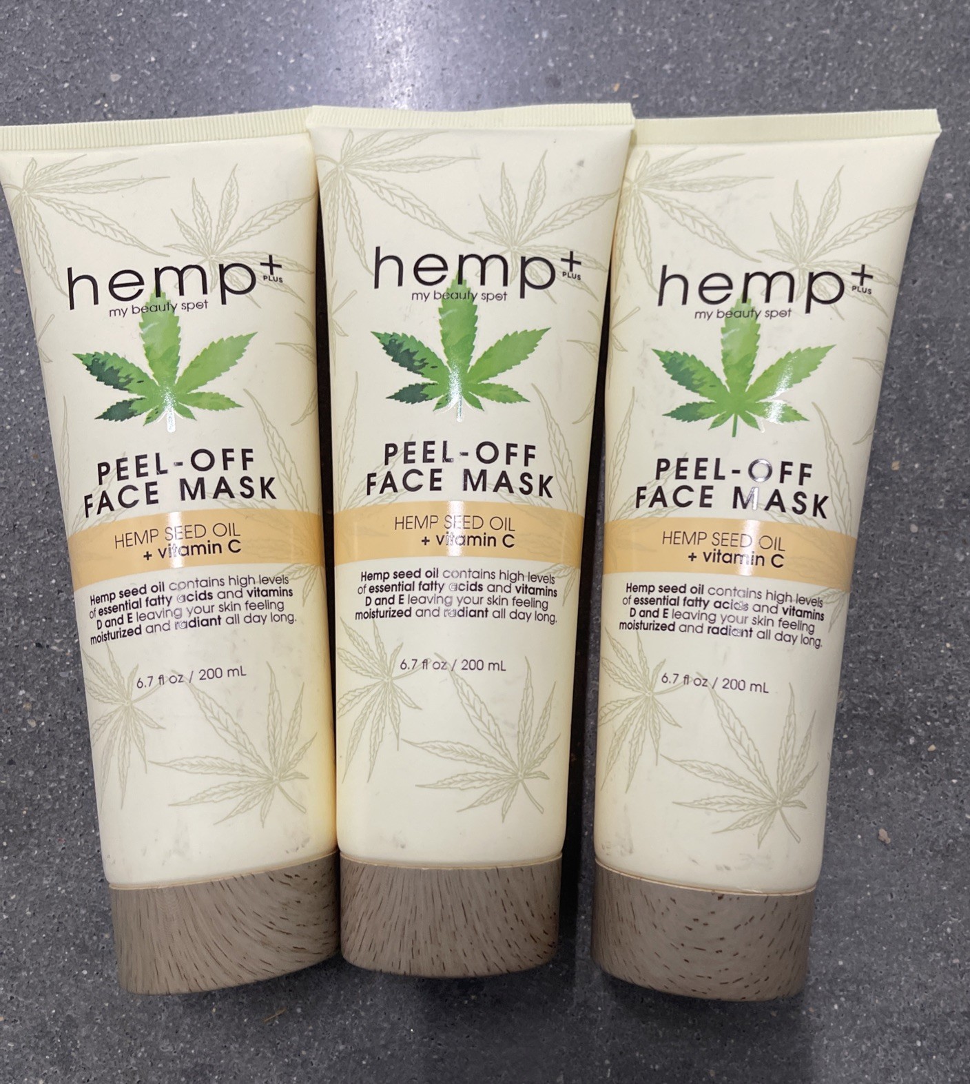 3 Hemp Plus Peel Off Face Mask with Vitamin C 6.7 fl oz